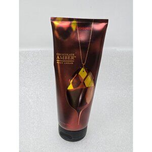 Bath & Body Works Pleasures Chocolate Amber Body Cream 8 Oz Hydrating & Aromatic